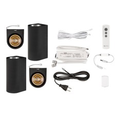 Wandspots compleet (4 stuks)