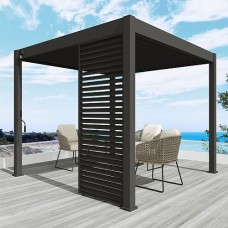 Aluminium overkapping louvrepaneel 360 cm antraciet