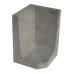 Hoek L-element 60x40x40 cm Grijs Tuinvisie