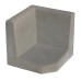 Hoek L-element 40x40x40 cm Grijs Tuinvisie
