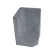 Hoek L-element 60x40x40 cm Antraciet Tuinvisie