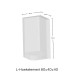 Hoek L-element 80x40x40 cm Antraciet Tuinvisie