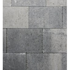 Vlaksteen 20x30x6 cm Grijs/Zwart genuanceerd