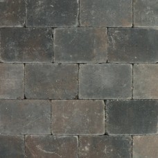 Metro Trommelsteen 20x30x6 cm Bruin/Zwart genuanceerd