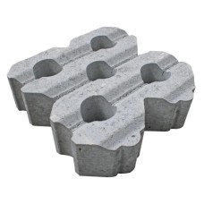 Grasbetontegel type H 40x40x12(rondom hol-dol) K85911  BK25