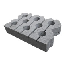 Grasbetontegel type J 40x60x12(60 cm. zijde vlak + bovenzijde vlak) K85912 klasse B BK15 GRN+