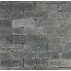 Metro Trommelsteen 21x7x7 cm Grijs/Zwart genuanceerd Metro Trommelsteen 21x7x7 cm Grijs/Zwart genuanceerd