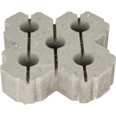 Grasbetontegel type W 40x40x12(rondom hol-dol + bovenzijde vlak) K85911  BK25