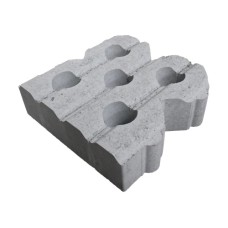 Grasbetontegel type L 40x40x12(40 cm. zijde vlak) K85912  BK25 GRN+