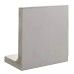 L-Element 80x45x100x10 cm Grijs Zichtbeton