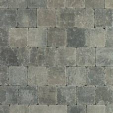 Metro Trommelsteen 15x15x6 cm Grijs/Zwart genuanceerd Metro Trommelsteen 15x15x6 cm Grijs/Zwart genuanceerd