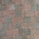 Metro Trommelsteen 15x15x6 cm Rood genuanceerd