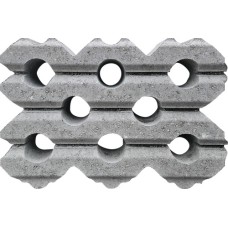 Grasbetontegel type G 40x60x12 grijs 04 (rondom h-d) BK25