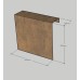 Corten Overzetstuk 500x450x150 mm