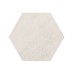 Staptegel Hexagons Ø60x52x2 cm Quarzite Bianca