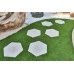 Staptegel Hexagons Ø60x52x2 cm Quarzite Bianca