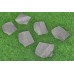 Staptegel Flex Stones Ø42x36x2 cm Dark Grey