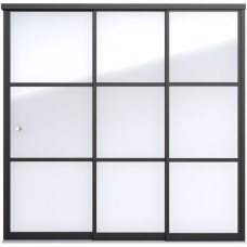 Industriële schuifwand B 228,5x224 cm