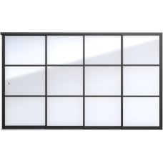 Industriële schuifwand E 371x224 cm