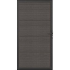 NewTechWood co-extrusie composiet horizontaal deur triple silver gray 100x195 cm