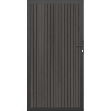 NewTechWood co-extrusie composiet deur verticaal triple silver gray 100x195 cm