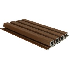 NewTechWood composiet co-extrusie wand bekleding Castellaton PRO35 3,3 x 21,5 x 290 cm Ipé