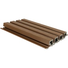 NewTechWood composiet co-extrusie wand bekleding Castellaton PRO35 3,3 x 21,5 x 290 cm Teak