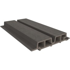 NewTechWood composiet co-extrusie wand bekleding Castellaton PRO65 3,3 x 18 x 390 cm Silver Gray