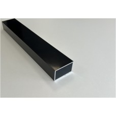 Aluminium onderbalk t.b.v. dekdelen 3x5x400 cm zwart RAL9005