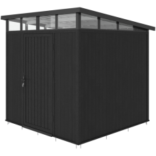 NewTechWood berging met enkele deur Ebony zwart 222x210 cm