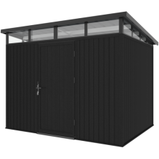 NewTechWood berging met enkele deur Ebony zwart 283x210 cm