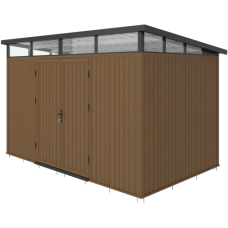 NewTechWood berging met dubbele deur Teak 344x210 cm