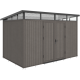 NewTechWood berging met dubbele deur Silver gray 344x210 cm