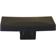 H-gleufpaal PVC afdekdop zwart RAL9005