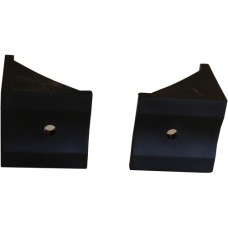 H-gleufpaal PVC steunhoekje met zelftapper