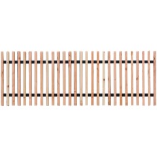 Douglas lattenhekwerk met zwart gespoten liggers 180x60 cm Douglas lattenhekwerk met zwart gespoten liggers 180x60 cm