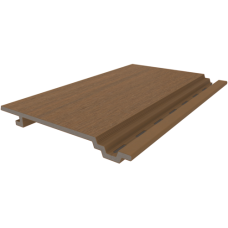 NewTechWood composietwand bekleding vlak profiel Teak 1,9x18,8x400 cm
