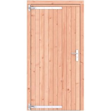 Douglas dichte enkele deur 108x209 cm ld verzinkte hengen RVS beslag 1073232