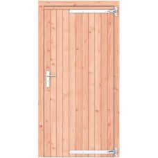 Douglas dichte enkele deur 108x209 cm rd verzinkte hengen RVS beslag 1073236