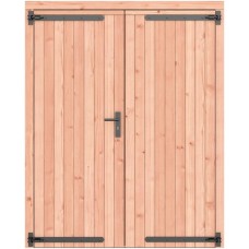 Douglas dichte dubbele deur 168x209 cm zwart beslag 1073241