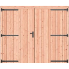 Douglas dichte dubbele deur 250x209 cm zwart beslag 1073249