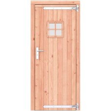 Douglas enkele deur 90x201 cm rd verzinkte hengen RVS beslag 1073254