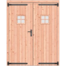 Douglas dubbele deur 168x209 cm zwart beslag 1073265