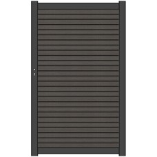 NewTechWood co-extrusie composiet deur Premium horizontaal triple 97x186 cm Silver Gray