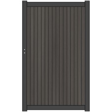 NewTechWood co-extrusie composiet deur Premium verticaal triple 97x186 cm Silver Gray