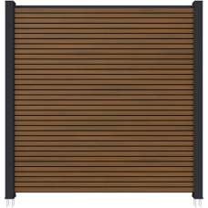 NewTechWood co-extrusie composiet scherm triple teak/zwart 180x180 cm