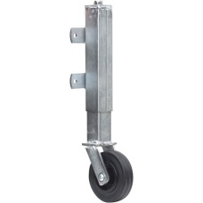 Steunwiel t.b.v. houten poort geveerd