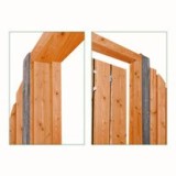 Tuindeurkozijn bruin geïmpregneerd 210x90>150 cm +€ 29,95