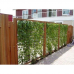 Hardhouten tuinpaal azobé 8,5x8,5x400cm geschaafd 2 zijden v-groef