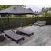 Patio square 80x40x5 cm nero grey